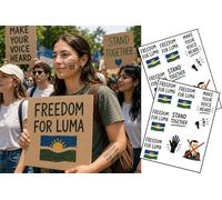 Custom Protest & Campaign Temporary Tattoos - Personalised Slogan & Awareness Designs - Upload Your Own Artwork - Rally, Charity & Event Tattoos - Fast Dispatch (7 Sheets)