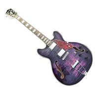 Custom Purple Archtop Jazz Guitar - Hollow Body
