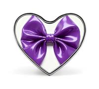 Custom Purple Bow Lapel Pin Aluminum Alloy Button Badge Personalized Heart Exquisite Brooch Classic Mini Pin for Backpacks Hat Suit Jacket Decoration