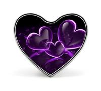 Custom Purple Hearts Lapel Pin Aluminum Alloy Button Badge Personalized Heart Exquisite Brooch Classic Mini Pin for Backpacks Hat Suit Jacket Decoration