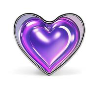 Custom Purple Hearts Lapel Pin Aluminum Alloy Button Badge Personalized Heart Exquisite Brooch Classic Mini Pin for Backpacks Hat Suit Jacket Decoration
