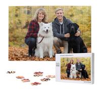 Custom Puzzle from Photos, Personalized Wooden Jigsaw Puzzles for Adults, 300 500 1000 Piece, Unique Customized Photo Gift for Birthday, Anniversary, Christmas, Wedding & Family
