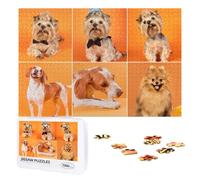 Custom Puzzles with Your 1 to 10 Photos, Text 300, 500, 1000 Pieces Personalised Jigsaw Puzzle Wooden Customised Picture Puzzle Birthday, Wedding, Festivals for Women Men, 1000pcs, 6 Images