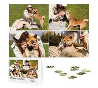 Custom Puzzles with Your 1 to 10 Photos, Text 300, 500, 1000 Pieces Personalised Jigsaw Puzzle Wooden Customised Picture Puzzle Birthday, Wedding, Festivals for Women Men, 1000pcs, 4 Images