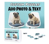 Custom Puzzles with Your 1 to 10 Photos, Text 300, 500, 1000 Pieces Personalised Jigsaw Puzzle Wooden Customised Picture Puzzle Birthday, Wedding, Festivals for Women Men, 1000pcs