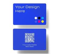 Custom PVC NFC Digital Business Card - Share Your Contact Info, Social Media Links, and More with Just a Tap - Fully Customizable. (Blue)