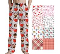 Custom Pyjama bottoms personalised lounge wear With Photo Text Customized Funny pyjamas set For Men Women Add Your Design photo of the couples face pjs sets gifts