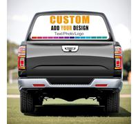 Custom Rear Window Decal for Trucks, Personalized Universal See-Through Truck Decals Customized Full Decals Car Stickers Gift for Most Trucks SUV - 168X56cm
