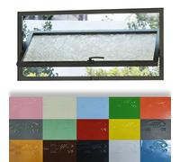 Custom Rectangle Rotation Sliding Window, 360° Pivot Rotating Window with Lockable Handle, Horizontal Replacement Windows for Bathroom Basement