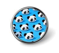 Custom Red Panda Grid Pins 1 in Personalized Collar Brooch Pin Vintage Badge for Bags Hats Jackets Backpacks Suits Shirts Clothes Decoration Jewelry Collection Gifts for Women Men-Round