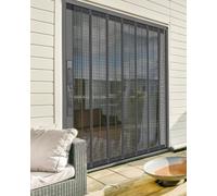 Custom Retractable Fly Screen Door Durable Aluminum Mesh Folding Accordion Gate with Lock for Front Balcony Patio Entrance Ideal Insect Protection Solution
