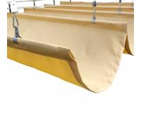 Custom Retractable Waterproof Pergola Canopy Outdoor Shade Awning Cover Kit for Patio Deck Porch Yard - Yellow Slide Wire Rainproof Shelter