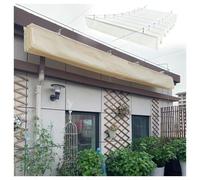 Custom Retractable Wave ShadeUVResistanSun Canopy Outdoor Patio Umbrella Cover Waterproof Awning for Garden Size: W3.2*L12m/W10.49*L39.37ft