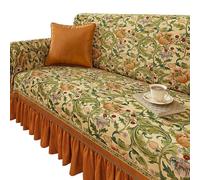 Custom Retro Sofa SlipcoversModern Plush Couch Cover Thick Washable Furniture Protector Country Style Slipcover for 77x118 inch Sofas Easy to Clean and Durable