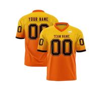 Custom Rugby Jersey, Breathable American Football T-Shirts, Customizable with Name and Number, Sport T Shirt for Young Men and Women, S-7XL