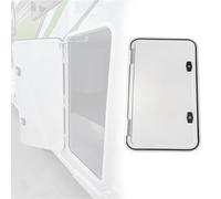 Custom RV Baggage Door - Aluminum Frame & Insulated Composite Panel, Aluminum Hinges - Clamp-Wall Mount, Custom Size & Black/White Options - Fits RVs, Campers, Trailers(47.24"x19.69",Pneumatic Arm)