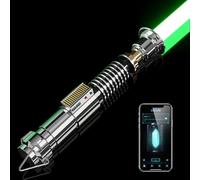 CUSTOM SABER Sensitive RGBX Smooth Swing Light Saber - 16 Sound Fonts, Motion Control, Infinite Color Changing, Aluminium Alloy Hilt, Support Real Heavy Dueling Luke V2