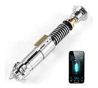 CUSTOM SABER Sensitive Smooth Swing Xenopixel 3.0 Light Saber with 34 Set Sound Fonts, Motion Control Light Saber, Rechargeable, Infinite Color Changing Luke V2 Toy Tool
