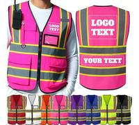 Custom Safety Vest Customized High Visibility Reflective Vests with Logo, Personalised Two-tone Construction Vests Men Women
