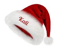 Custom Santa Hat Christmas Hats for Adults, Xmas Holiday Unisex Classic Santa Claus Hat for New Year Party