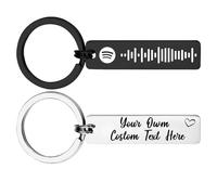 Custom Scannable Spotify Code Keychain Personalized Spotify Music for Men & Women - Gifts for Girlfriend Boyfriend
