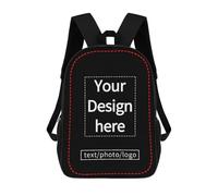 Custom School Backpack for boys girls, Personalized Backpack Add Your Photos Text Logo Men Women with Adjustable Straps, Durable, Lightweight,School Bag with Large Capacity for Travel, Work and School