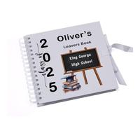 Custom School Leavers Scrapbook Album Personalised Message Book End Of Year Memory Keepsake Gifts