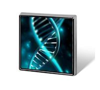 Custom Science Gene Strand Lapel Pin Aluminum Alloy Button Badge Personalized Exquisite Brooch Classic Mini Pin 0.7" X 0.7" Inch for Backpacks Hat Suit Jacket Clothing Decoration