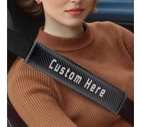 Custom Seat Belt Cover Pad - Carbon Fiber Soft Seat Belt Pillow Cushion for Kids & Adults - Personalized Seatbelt Shoulder Strap Pad, Universal Fit for Car/Suv/Truck