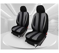 Custom Seat Covers for Car Seats Compatible with Smart Fortwo 2nd Gen 2007-2015 Driver and Passenger Seat Covers Seat Protector Seat Cover FB:MD501 (Black/Grey)