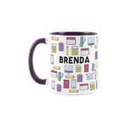 Custom Secretary Mug - Humourous Office & Admin Worker Novelty Gift - Tea/Coffee Purple Ceramic Cup Personalised Present for Secretarys