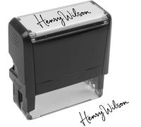Custom Self-Inking Signature Stamp - Making Signing Easy, Fast, Consistent, Tamper-Proof (Extra Large)