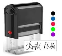 Custom Self Inking Stamp 10ml - Personalised Name Stamp for Kids Clothes & School Uniform Labels | Fast Custom Upload (PNG/JPG) | Business Date Stamps, Teacher Seals & Confidential Roller