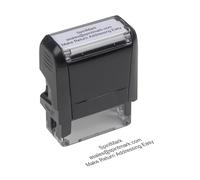 Custom Self-Inking Stamp - Personalized Rubber Stamp for Address, Office, Business - Choose from 18 Ink Colors and Colourful Stamp Device (UP to 3 Lines)