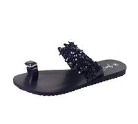 Custom Shiny Marine Creatures Designer Shoes Square Sandals For Women And Ladies Flat Slippers Beach Femmes Sandals for Women Knee High (Black, 6.5)