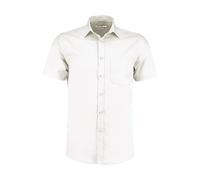 Custom Short Sleeve Poplin Shirt Kustom Kit Blanc S