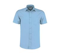 Custom Short Sleeve Poplin Shirt Kustom Kit Bleu M