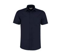 Custom Short Sleeve Poplin Shirt Kustom Kit Bleu S