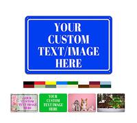 Custom Signs, Personalized Aluminum Sign, Custom Add Your Design Text Imagery and Message Metal Sign, Multiple Size Indoor/Outdoor Use 12 x 16 Inch
