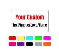 Custom Signs,Personalized Metal Tin Signs for Office, Business,Workplace,Home,Yard,Arrow,Shields,Decorative Slogans, Upload Images or Text (16x12Inch-Horizontal)