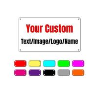 Custom Signs,Personalized Metal Tin Signs for Office, Business,Workplace,Home,Yard,Arrow,Shields, Decorative Slogans, Upload Images or Text (8x5.5Inch-Horizontal)