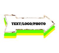 Custom Signs,Personalized Metal Tin Signs for Office, Business,Workplace,Home,Yard - Upload Images or Text (Arrow-18x6.4Inch)