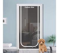 Custom Size Balcony Net with Double Sided Zipper, Self-Adhesive Fly Screen Netting, Prevent Dogs Cats Running Out from Home, Cat Protection Screen Doors (W*H:90 * 200cm)