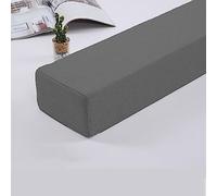 Custom Size Bed Gap Filler, Close the Gap Between Headboard Wall or Foot Board for Sofa, Mattress Support Bolster Armrest Pillow Cushions, Detachable,200 * 10 * 20cm,Dark Grey