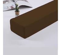 Custom Size Bed Gap Filler Detachable Headboard & Footboard Pillow Sofa Mattress Support Armrest Cushion 180x10x20cm Dark Coffee Perfect for Gap Closure