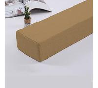 Custom Size Bed Gap Filler Pillow - Detachable Mattress Support Armrest Cushion for Headboard & Footboard Sofa & Bed Protector 150x5x5cm Coffee Color
