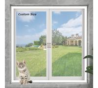 Custom Size Cat Protection Nets - Self-Adhesive Balcony & Window Mesh, Anti-Mosquito Fly Screen Netting, Safe Cat Guard for Patio & Home Use