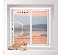 Custom Size Cat Safety Net Window Screen for Cat, Cat Protection Window Guard Self-Adhesive Anti-Mosquito Insect Fly Screen Balcony Window Mesh Easy Installation