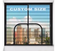 Custom Size Fly Screen Netting Anti-Mosquito Insect Mesh,Self-Adhesive Cat Protection Window Net with Zipper,Keep Flys/Bugs/Mosquitoes/Bee Out
