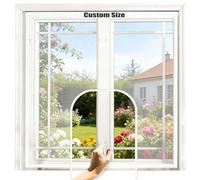 Custom Size Insect Mesh, Fiberglass Mesh Window Fly Screen Mosquito Netting, Self-Adhesive Cat Protection Net for Balcony/Window/Door, Keep Bugs Out